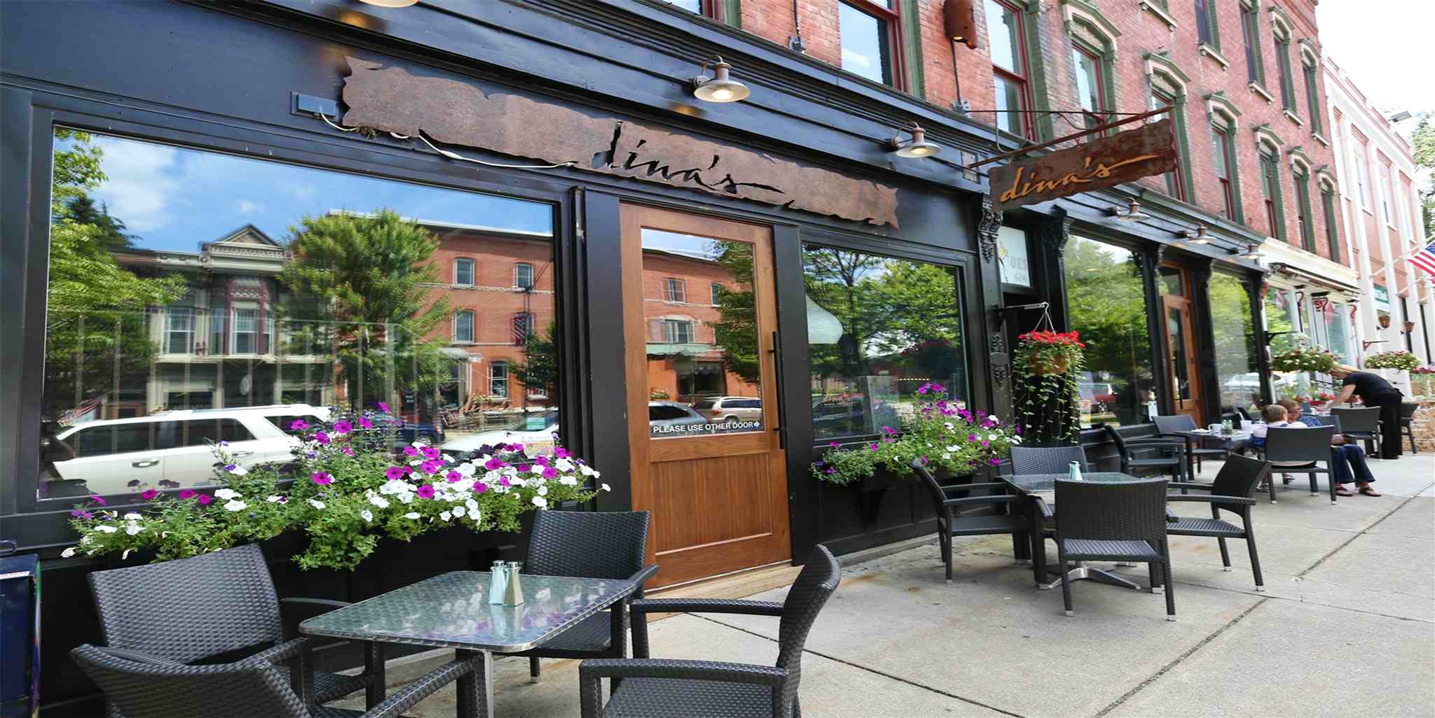 Dina's Restaurant on Washington Street in Ellicottville, NY